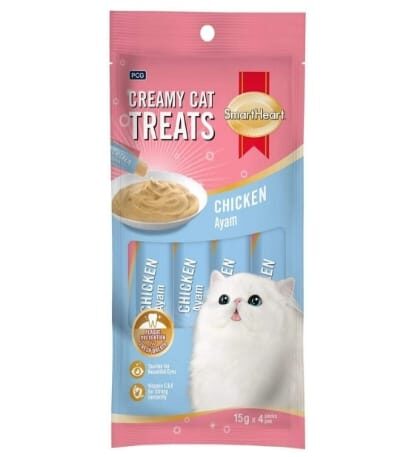 Smart Heart Cat Creamy Treat Chicken Flavor