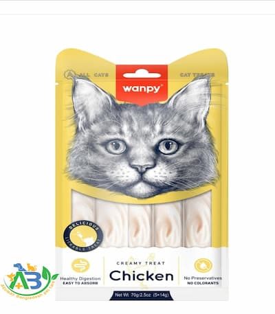 Wanpy Creamy Treat Chicken 5pc Pack 70g (5×14g)