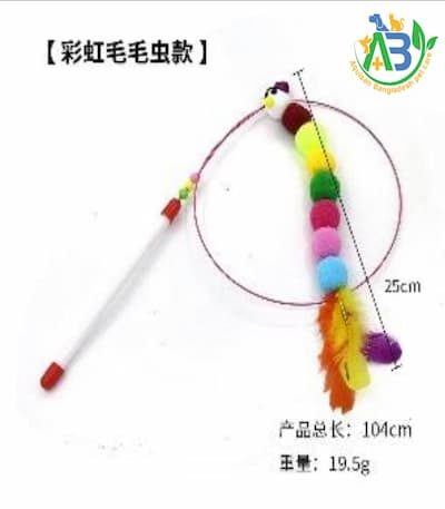 Flexible Stick toy with caterpillar for cat price in bd