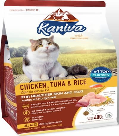 KANIVA CHICKEN, TUNA AND RICE CAT FOOD