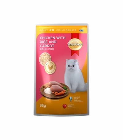 Smartheart Pouch Chicken with Rice and Carrot 85g
