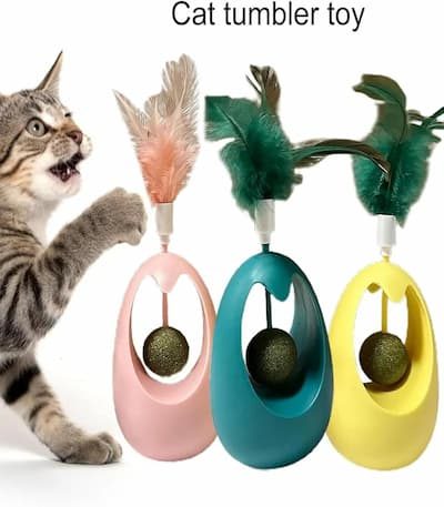Cat Catnip Interactive Toy Cat Natural Catnip Toy Feather
