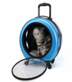 Cat trolley bag  Description Portable Cat Bag Pet Trolley Bag Pet Flight Case with Trolley Wheel Cat Bag Dogs Cat Carriers Bag for outdoor travel camping We understand pets are family. That's why we're here to provide top-quality products and service for your furry friends. From comfy beds to stylish apparel and caring grooming supplies, we've got you covered. Our products guarantee quality, safety, and style for both you and your pets. we're not just a pet shop – we're your faithful companions. Whatever you need, we're here to help. Thanks for choosing us. Let's make a cozy and joyful home for your furry pals! www.aquisanbd.com