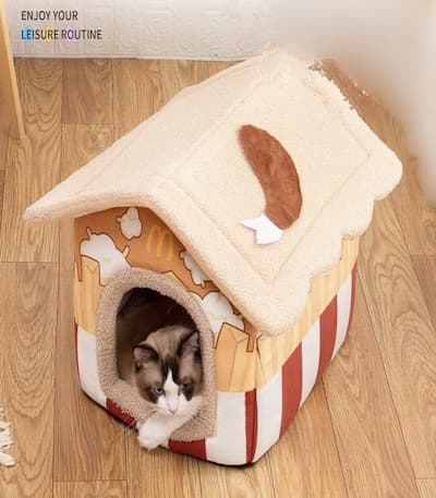 Washable Cat House for Indoor