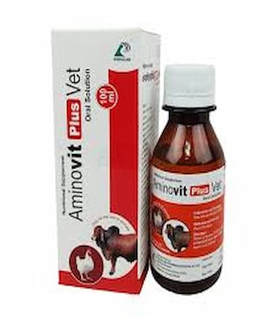Aminovit Plus Vet Oral Solution 100ml for pet medicine