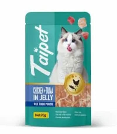 Taipet Cat Wet Food Pouch Chicken & Tuna in Jelly-70gm