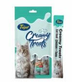 Taipet Creamy Cat Treats Chicken And Tuna Flavor 5x14gm
