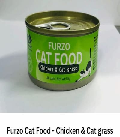 Furzo Cat wet Food Chicken and Cat Grass