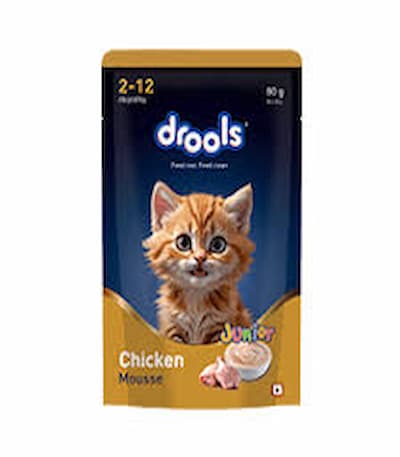 Drools 2-12 months Kitten Chicken Mousse 80gm www.aquisanbd.com