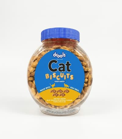 Drools Cat Treat Biscuits Real Chicken Flavor 110g Jar