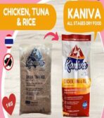 Kaniva 1kg chicken tuna rice ( loose 1kg pack from 10kg pack )
